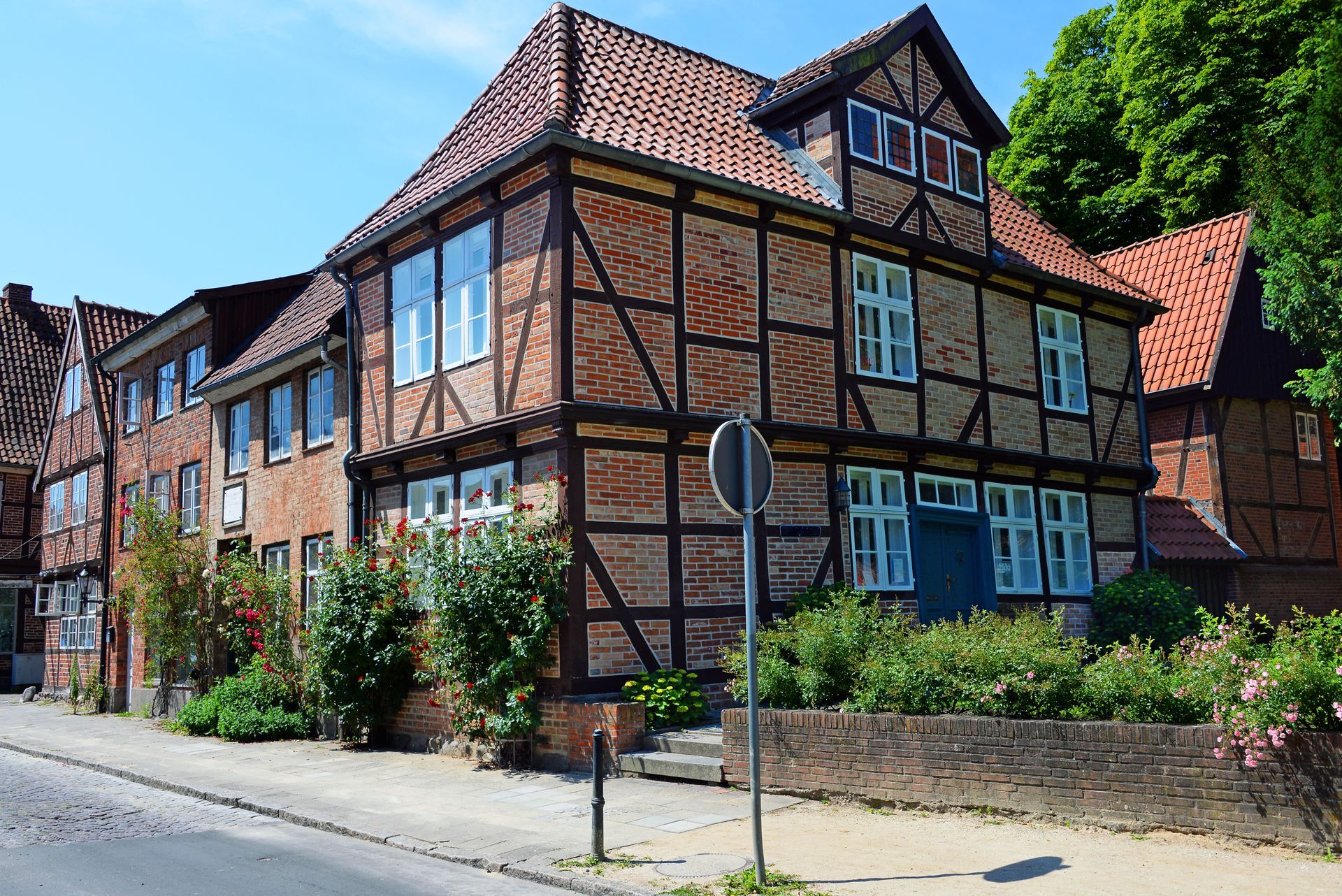 Alte romantische Fachwerkhäuser in Eutin
