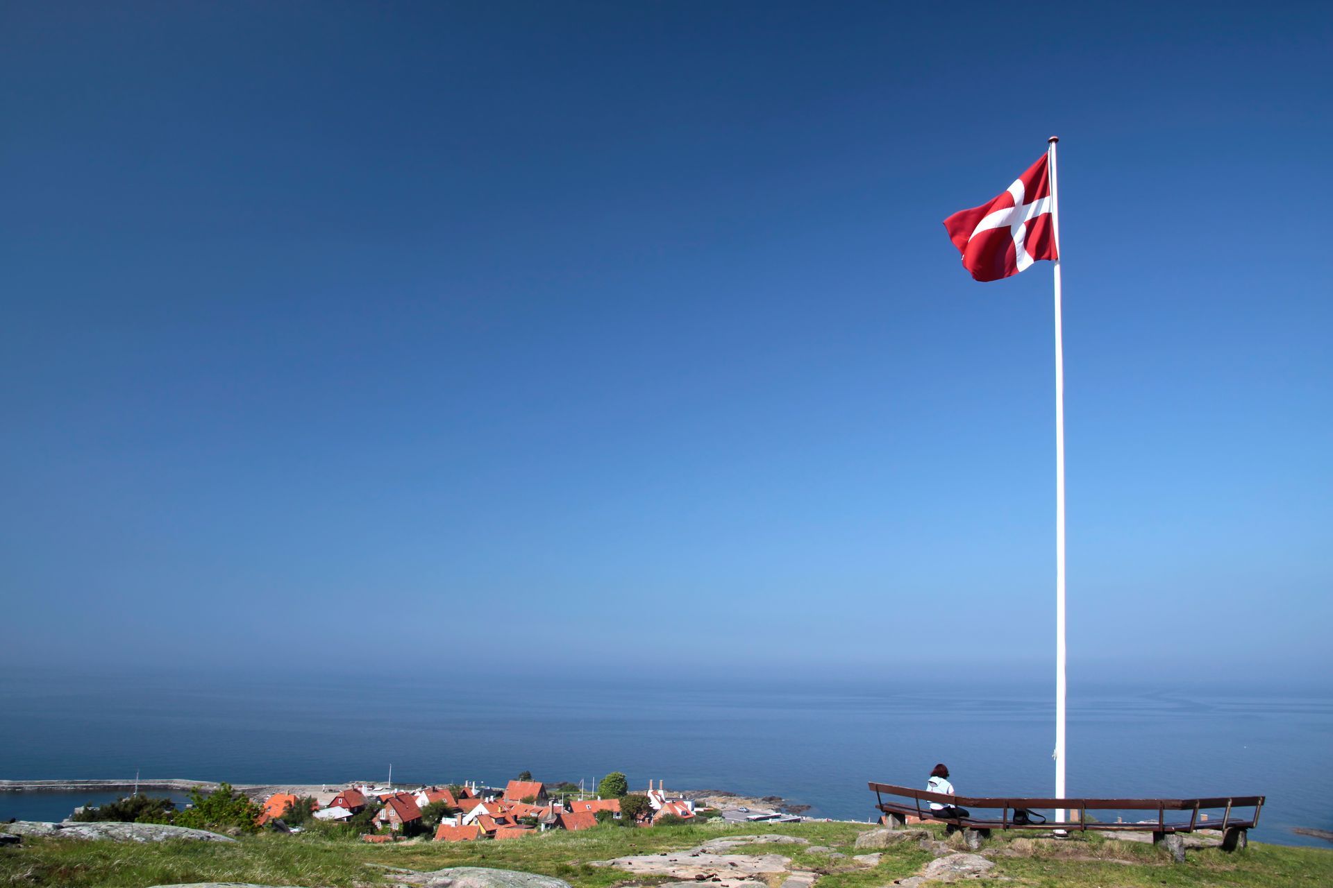 Aussichtspunkt oberhalb von Gudhjem in Bornholm