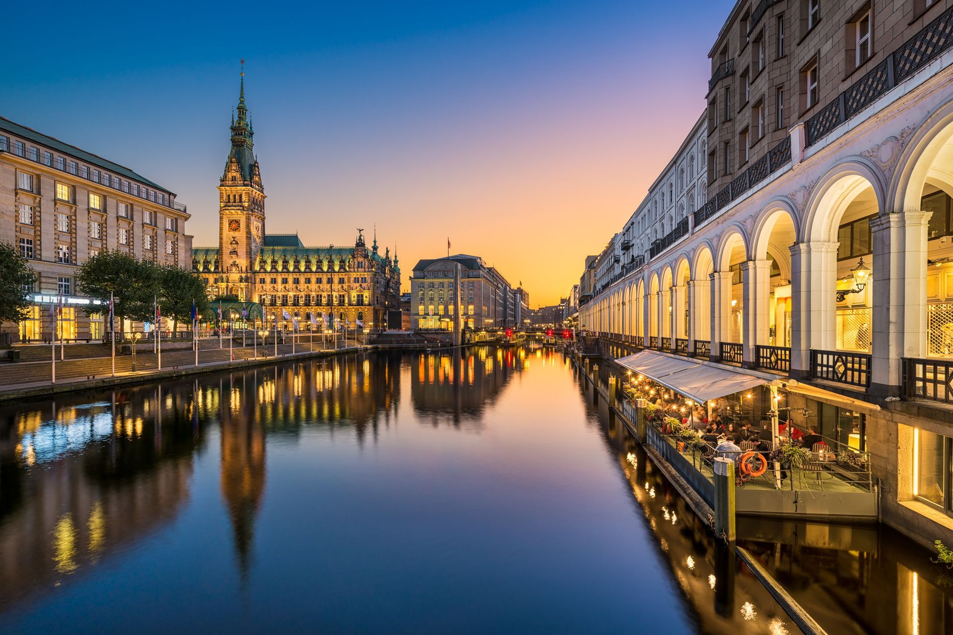 Rathaus von Hamburg, Deutschland