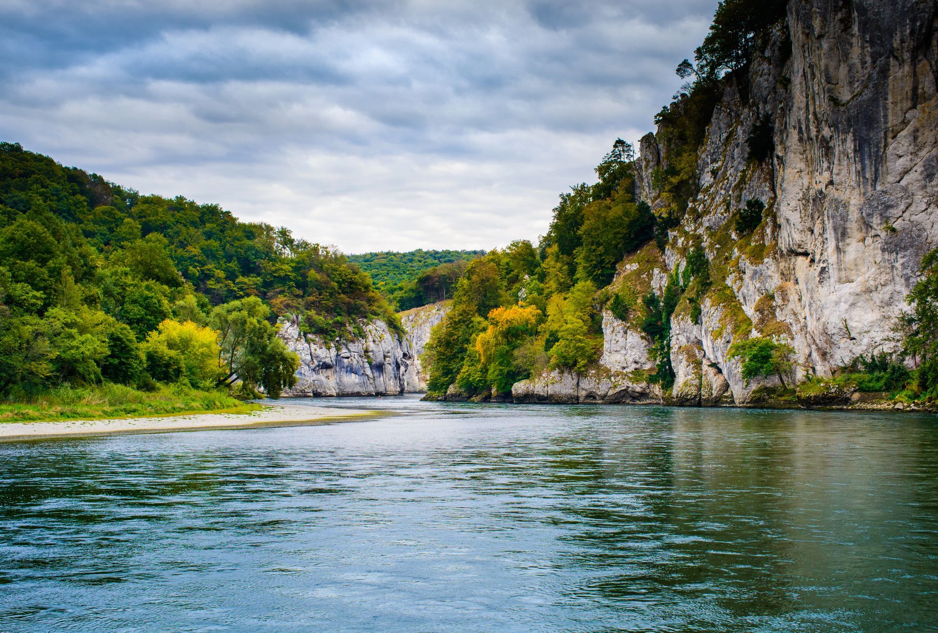 Donaudurchbruch bei Kehlheim in Bayern