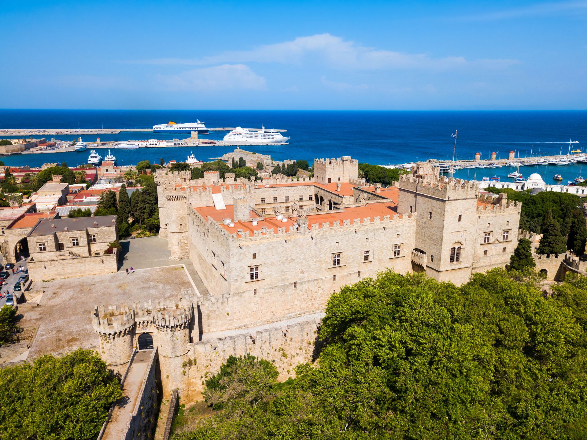 Rhodes old town in Greece