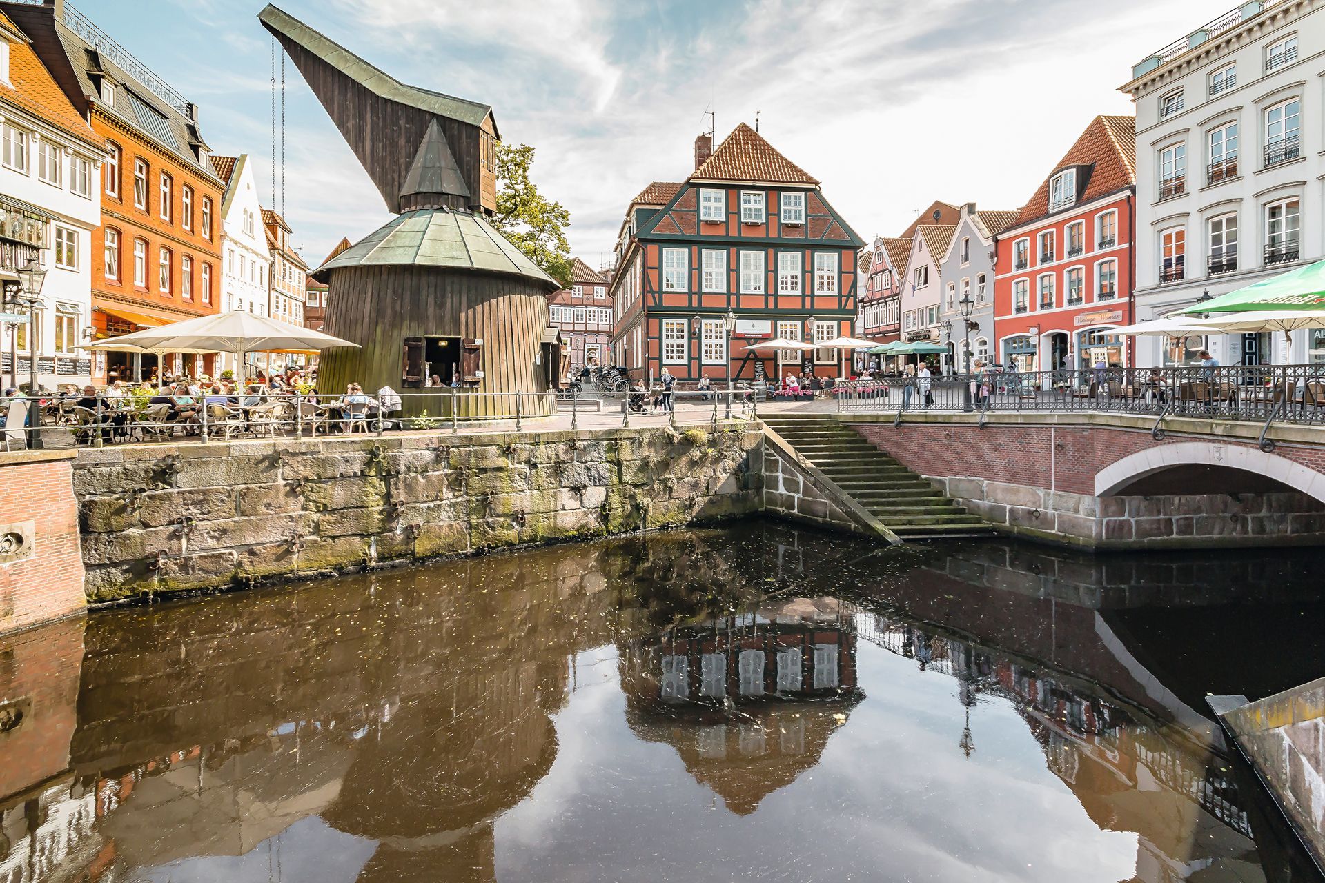 Stade - Fischmarkt Hafenkran