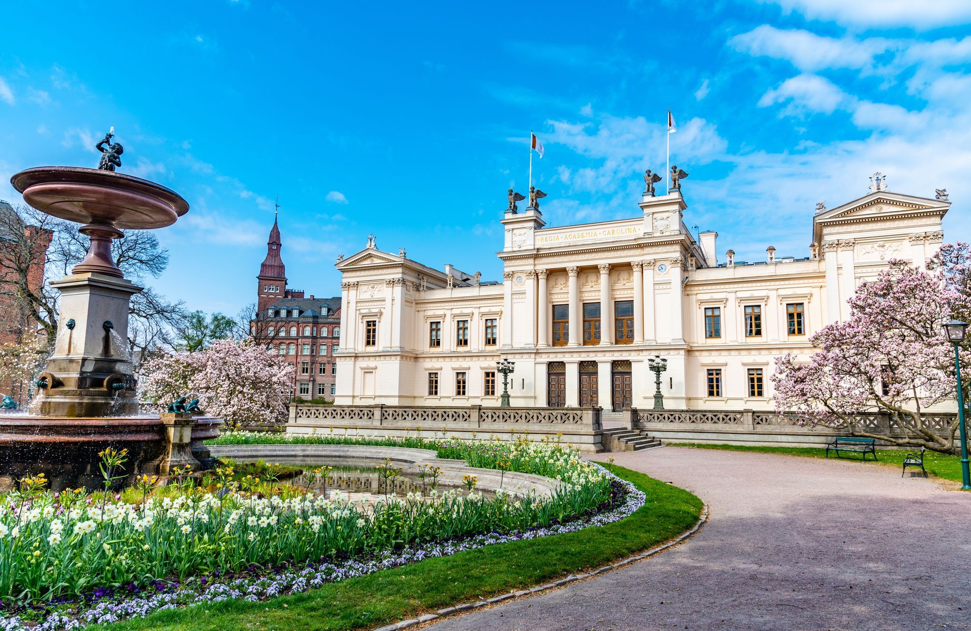 View of the lund university in Sweden
