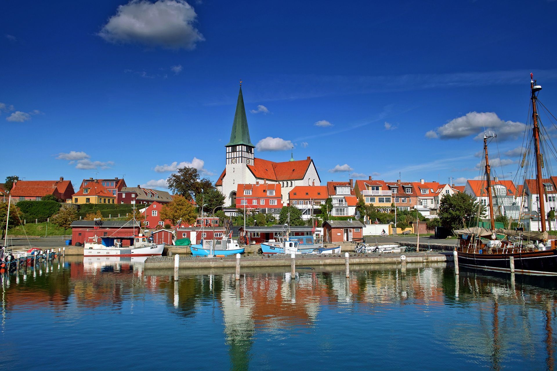 Harbour Roenne Bornholm Island denmark