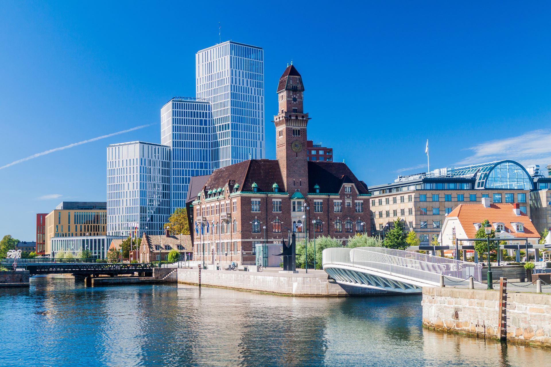 Urban landscape of Malmo, Sweden