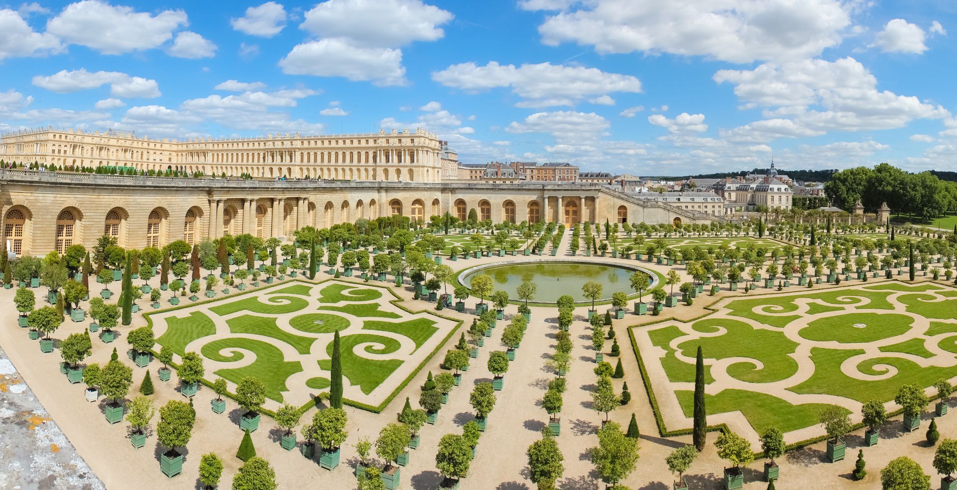 Orangery was designed by Louis Le Vau, it is located south of