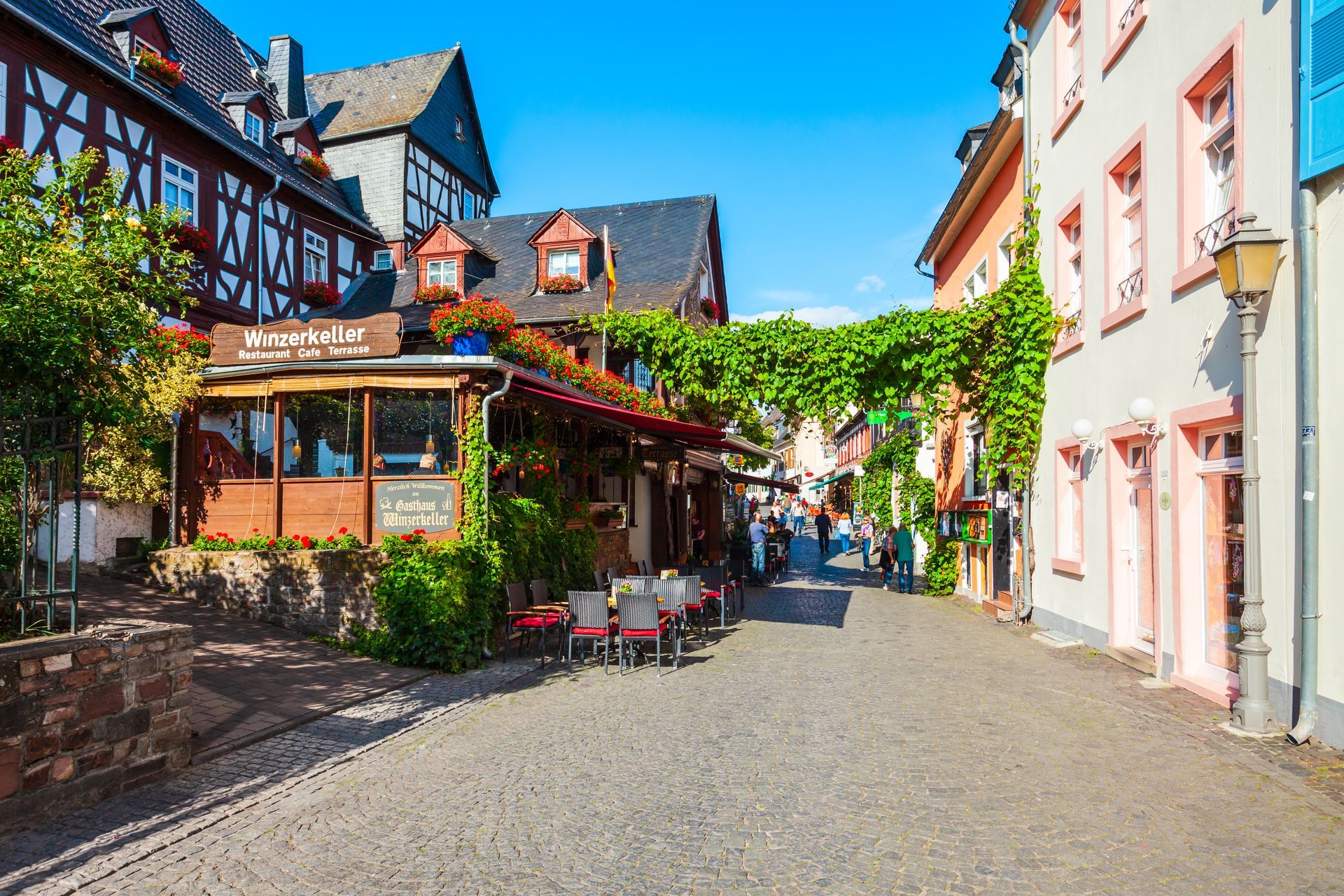 Rudesheim am Rhein aerial view