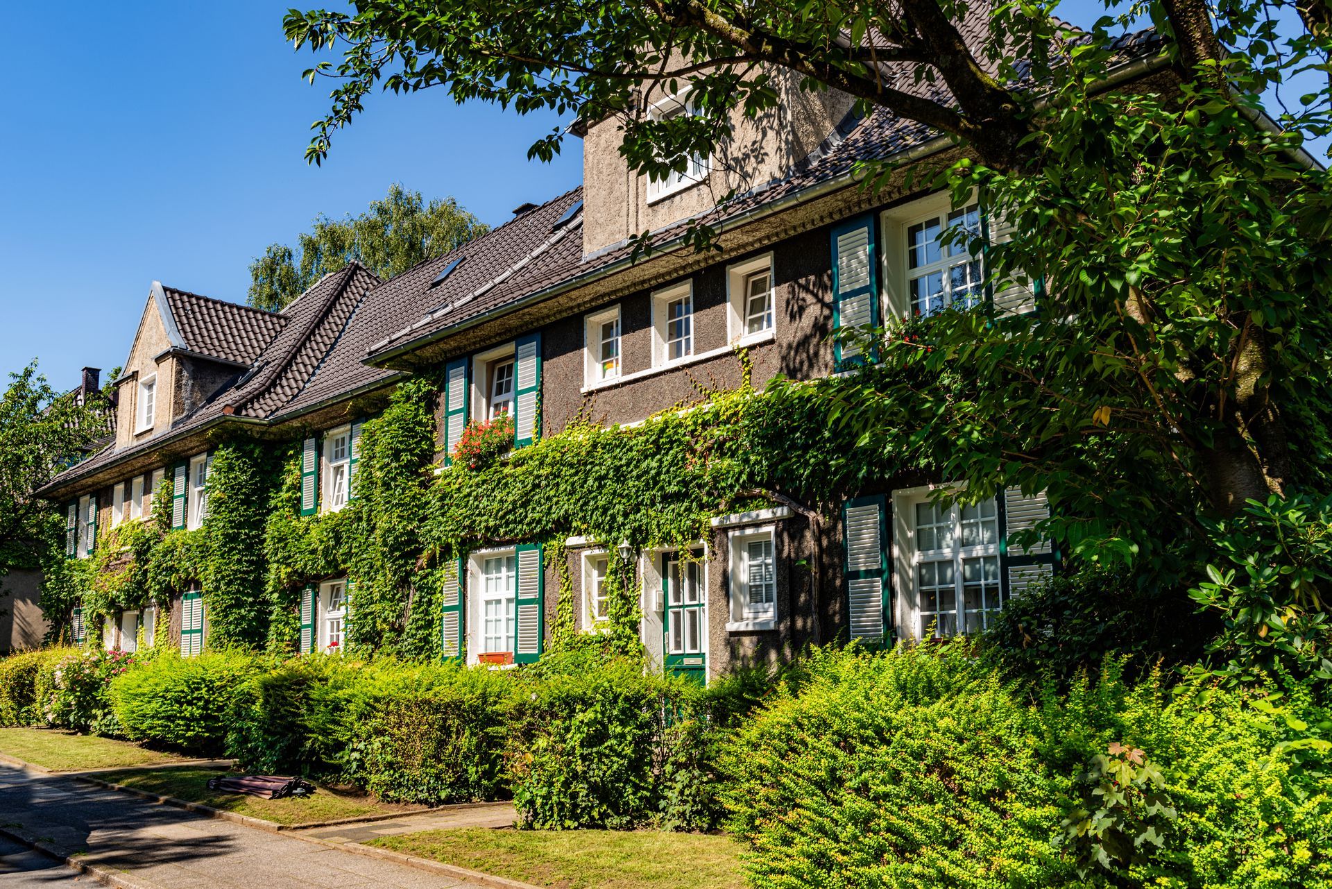 Die Arbeitersiedlung Margarethenhöhe in Essen; Ruhrgebiet; Deutschland