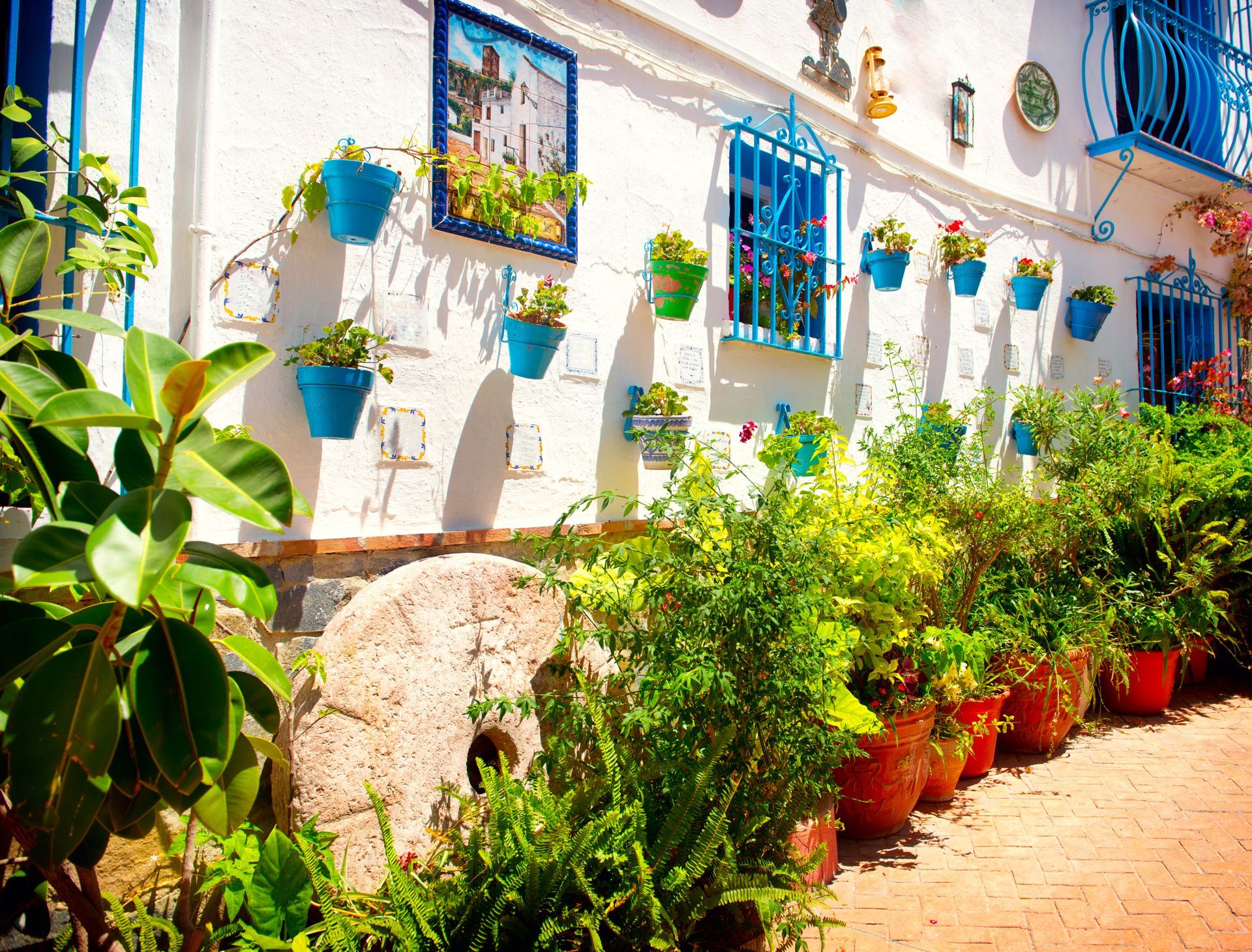 Spain. Torremolinos. Costa del Sol, Andalusian White Village