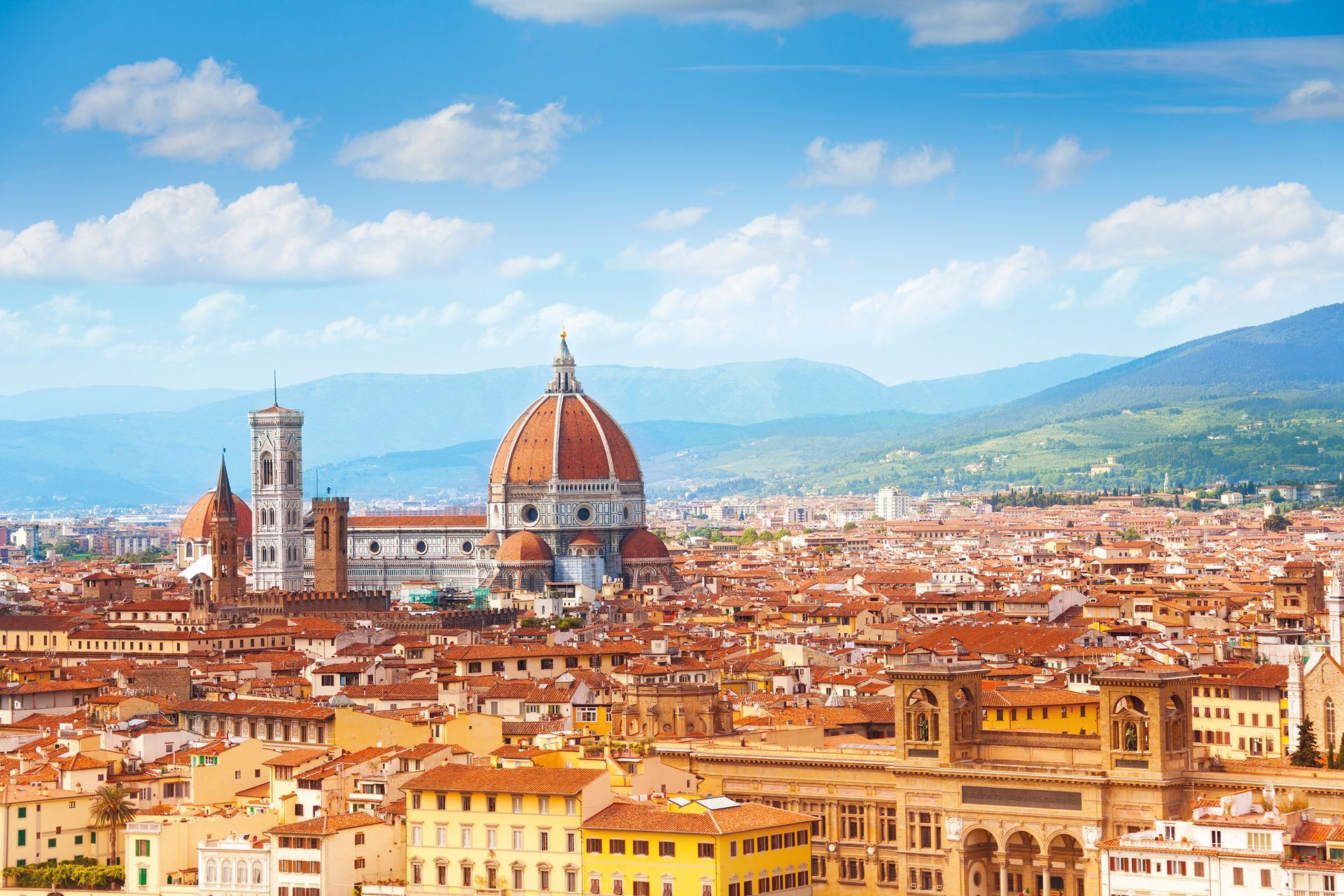 Panorama of Florence and Saint Mary of the Flower in Florence 