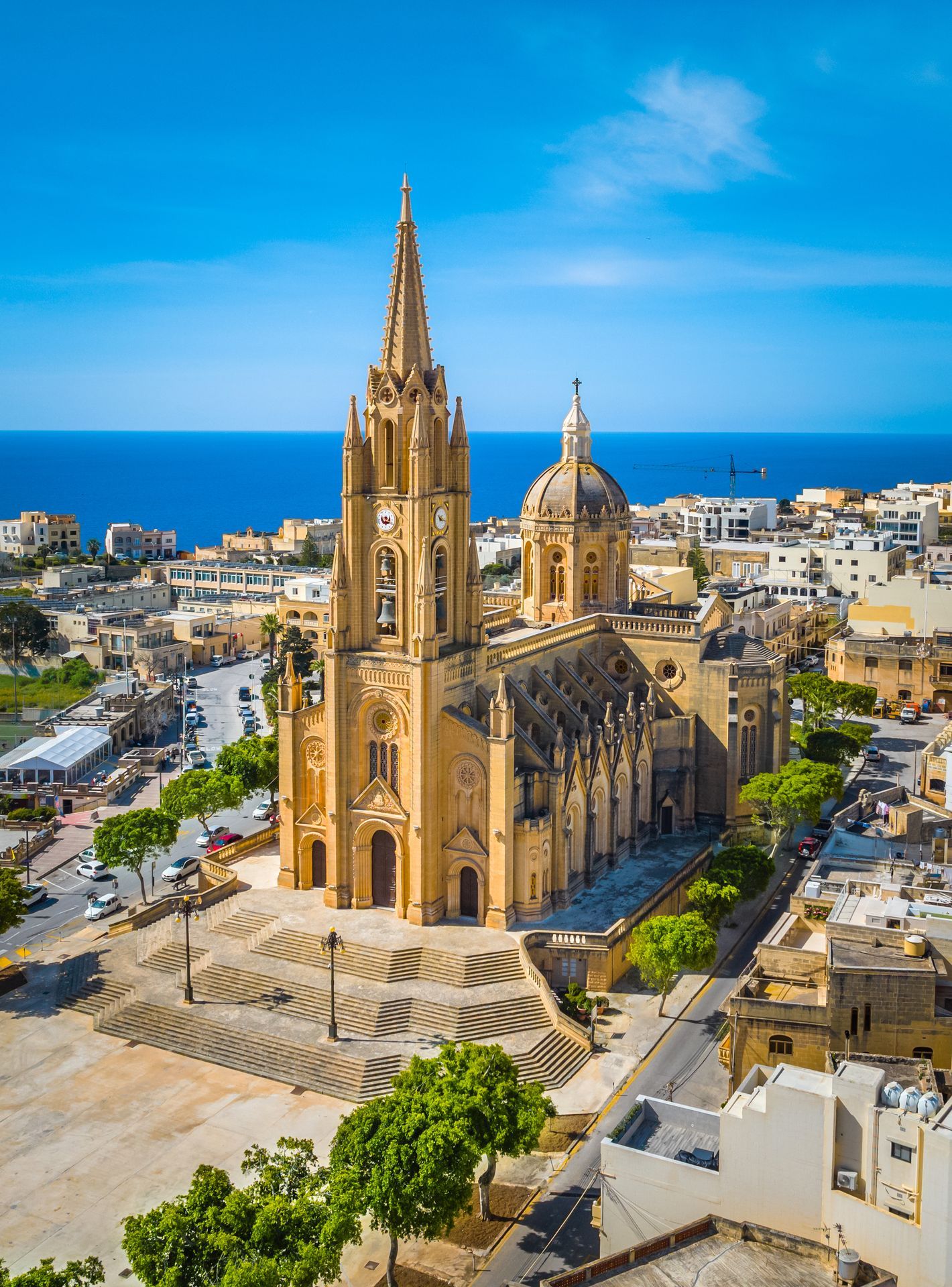 Paris church on Gozo island, Malta island
