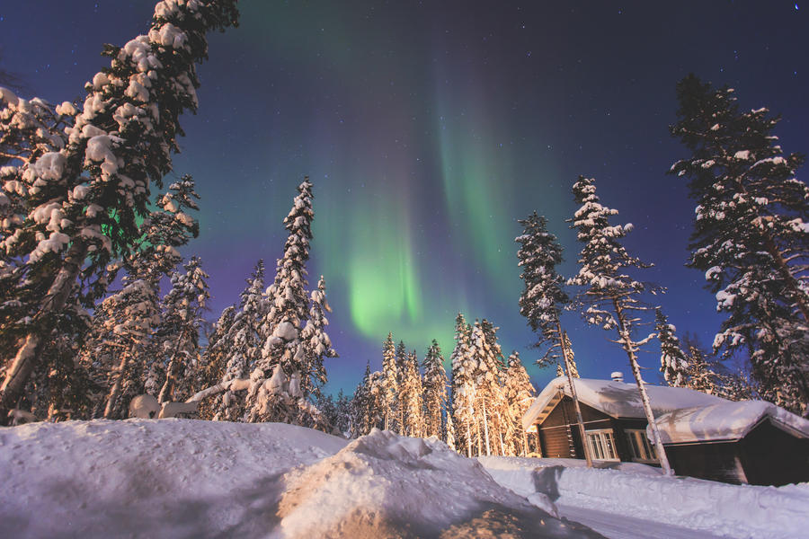 Bild zu Reise: Nordlichtzauber über Lappland