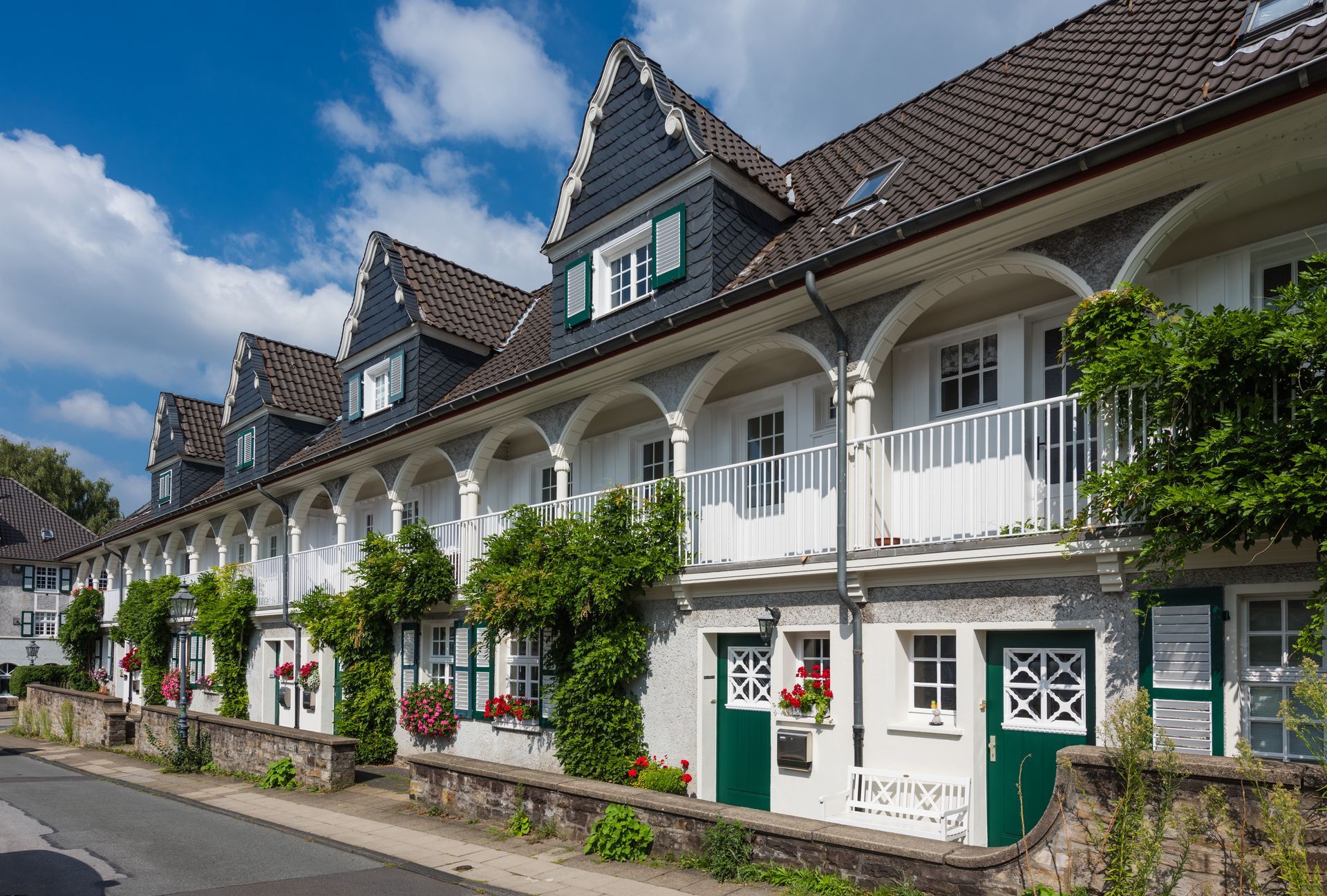 Die Arbeitersiedlung Margarethenhöhe in Essen; Ruhrgebiet; Deutschland