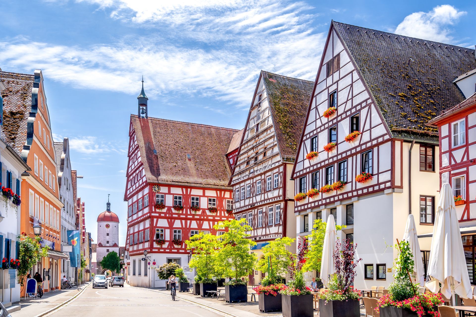 Altstadt, Oettingen, Bayern, Deutschland 