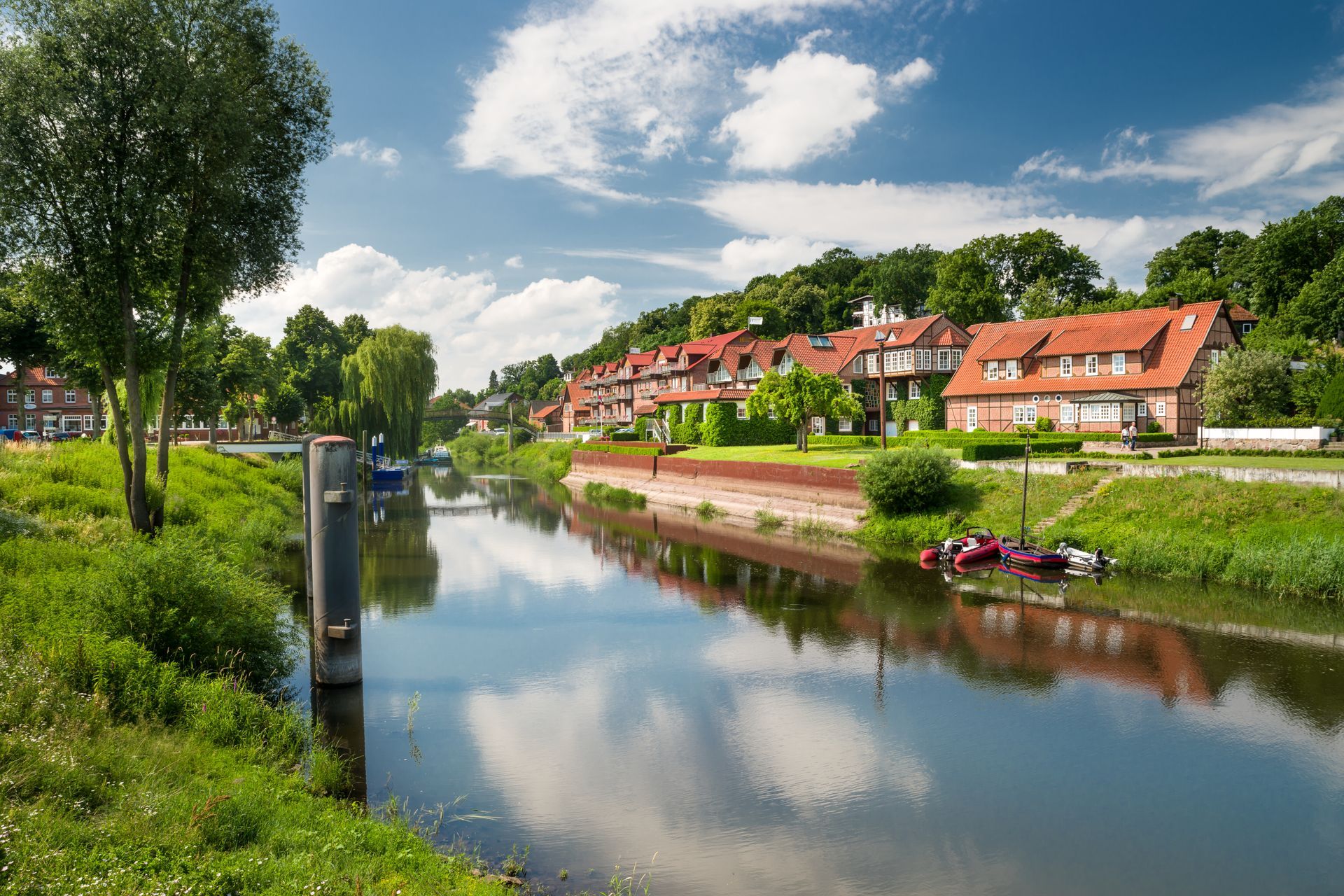 Hafen Hitzacker Sommer sonnig