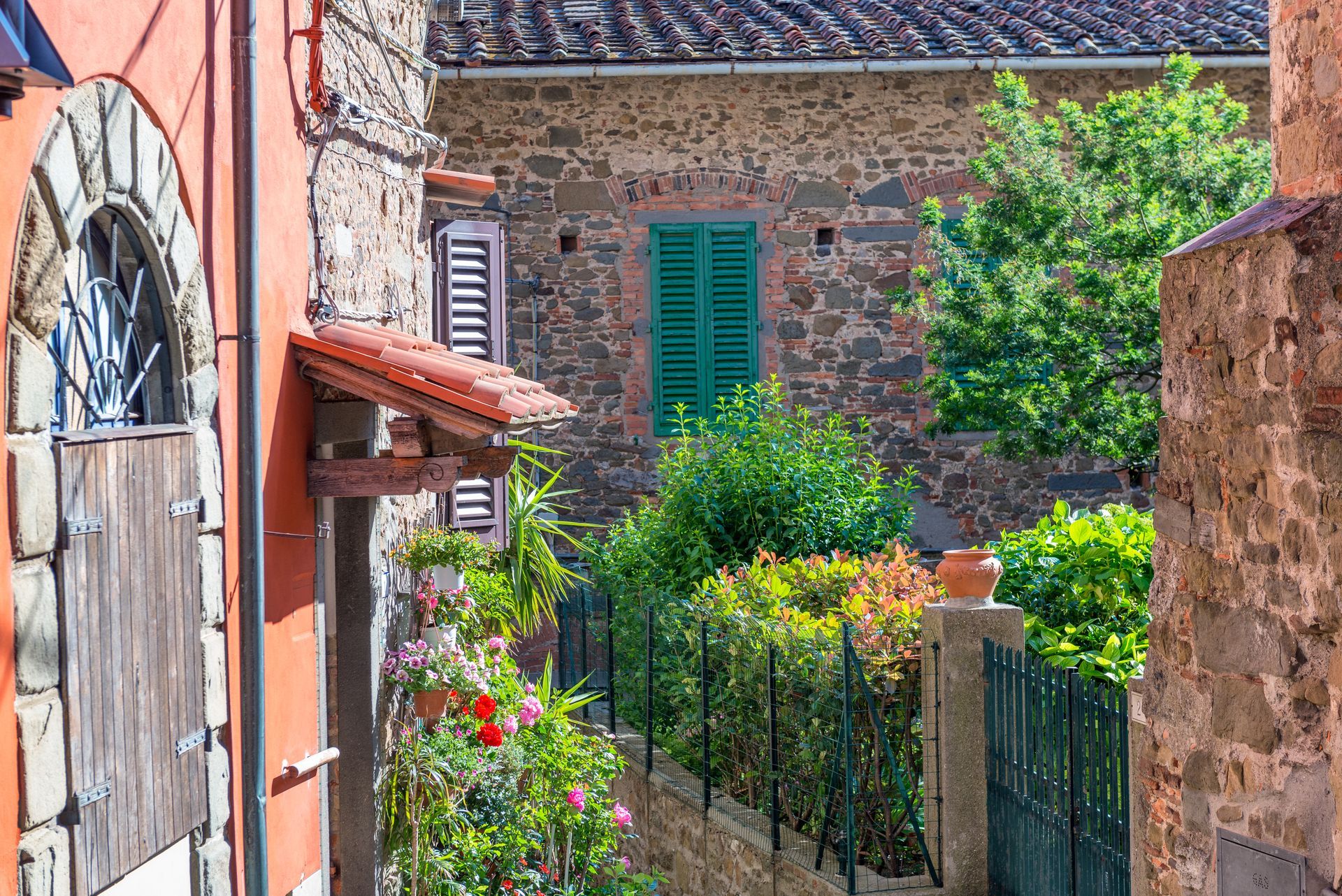Medieval buildings of Montecatini Alto, Italy