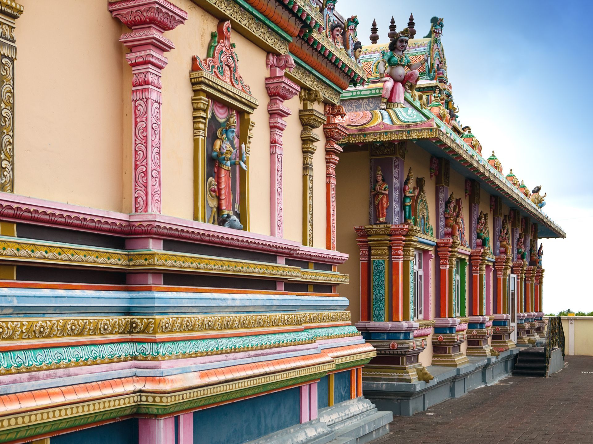 Mauritius. Hindu temple.