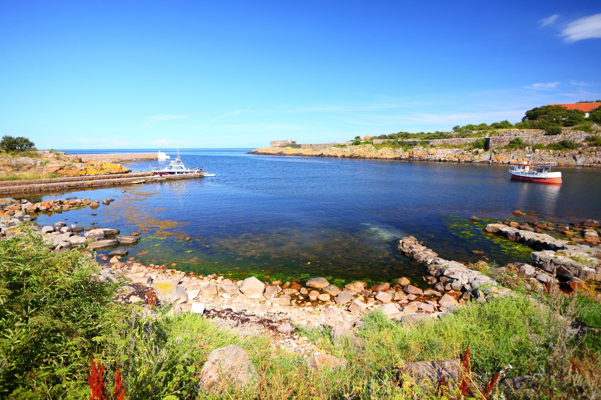 Seascape Christiansoe island Bornholm Denmark