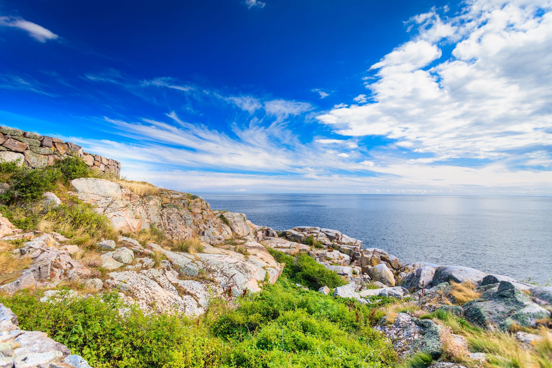 stony coast at christianso near bornholm