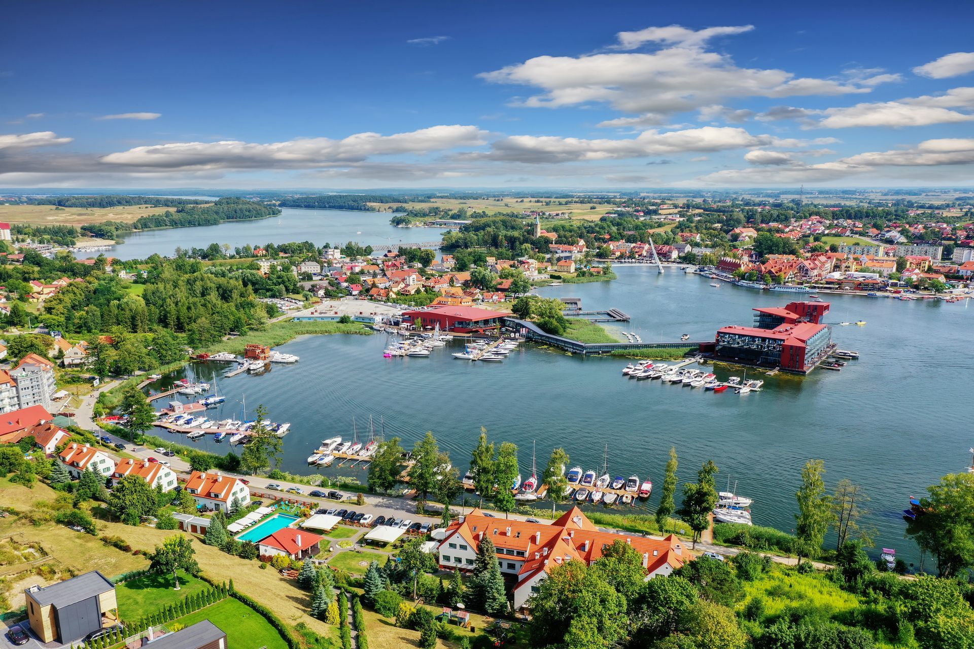 Mikołajki - the city of Mazury in north-eastern Poland