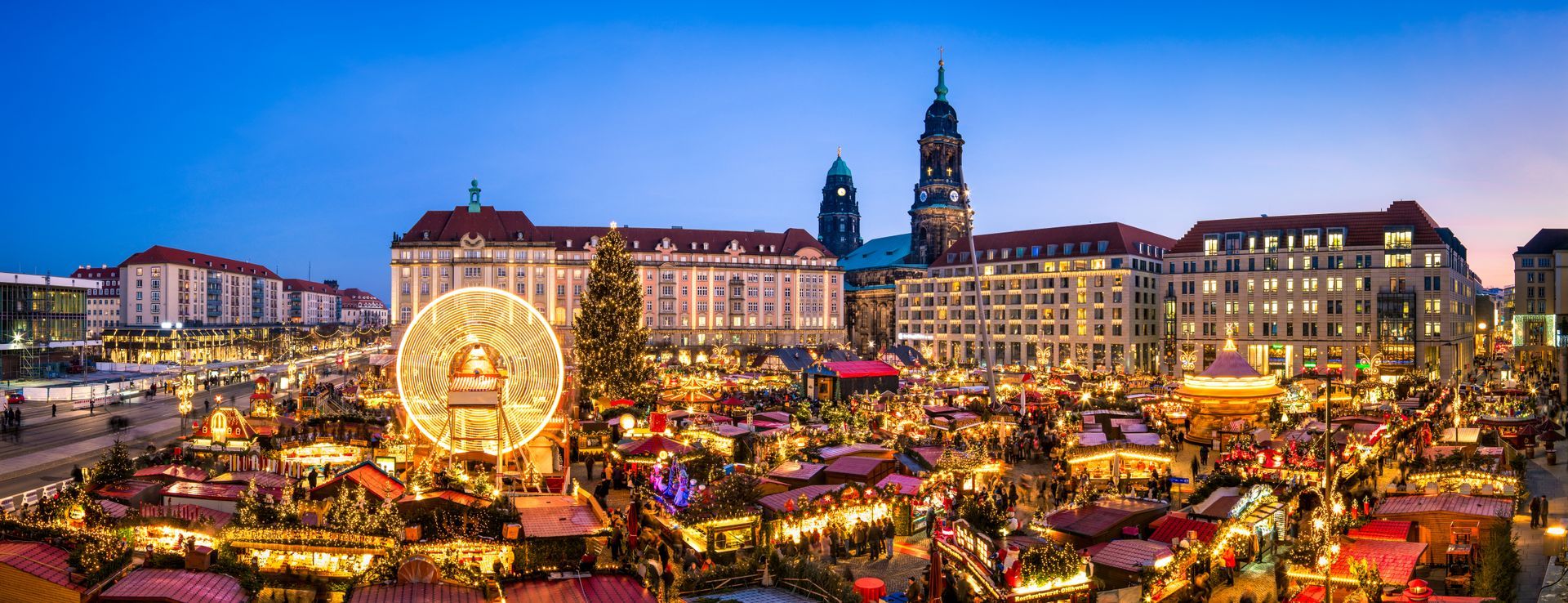 Dresdner Striezelmarkt, Sachsen, Deutschland