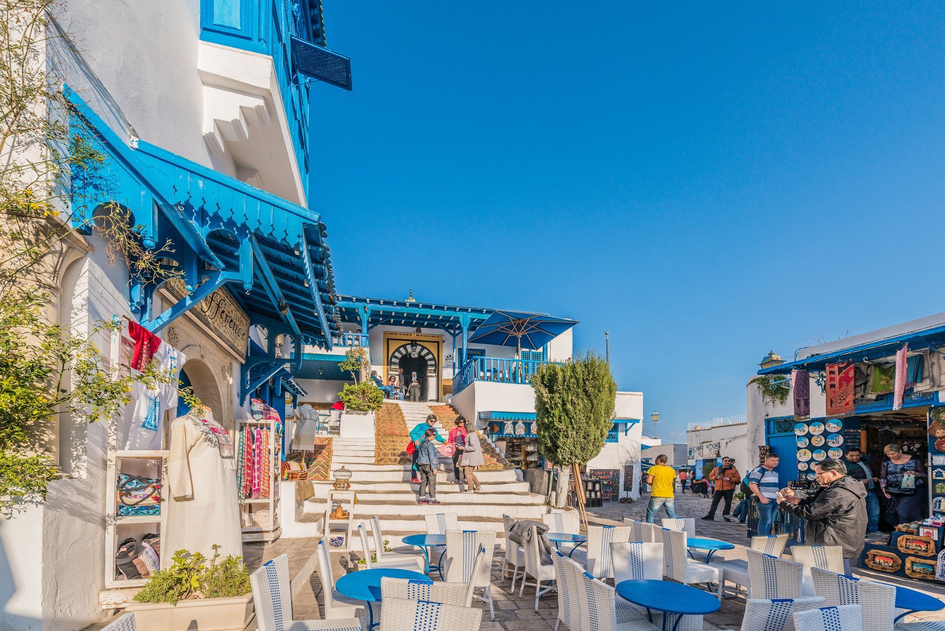 Sidi Bou Said near Tunis in Tunisia.