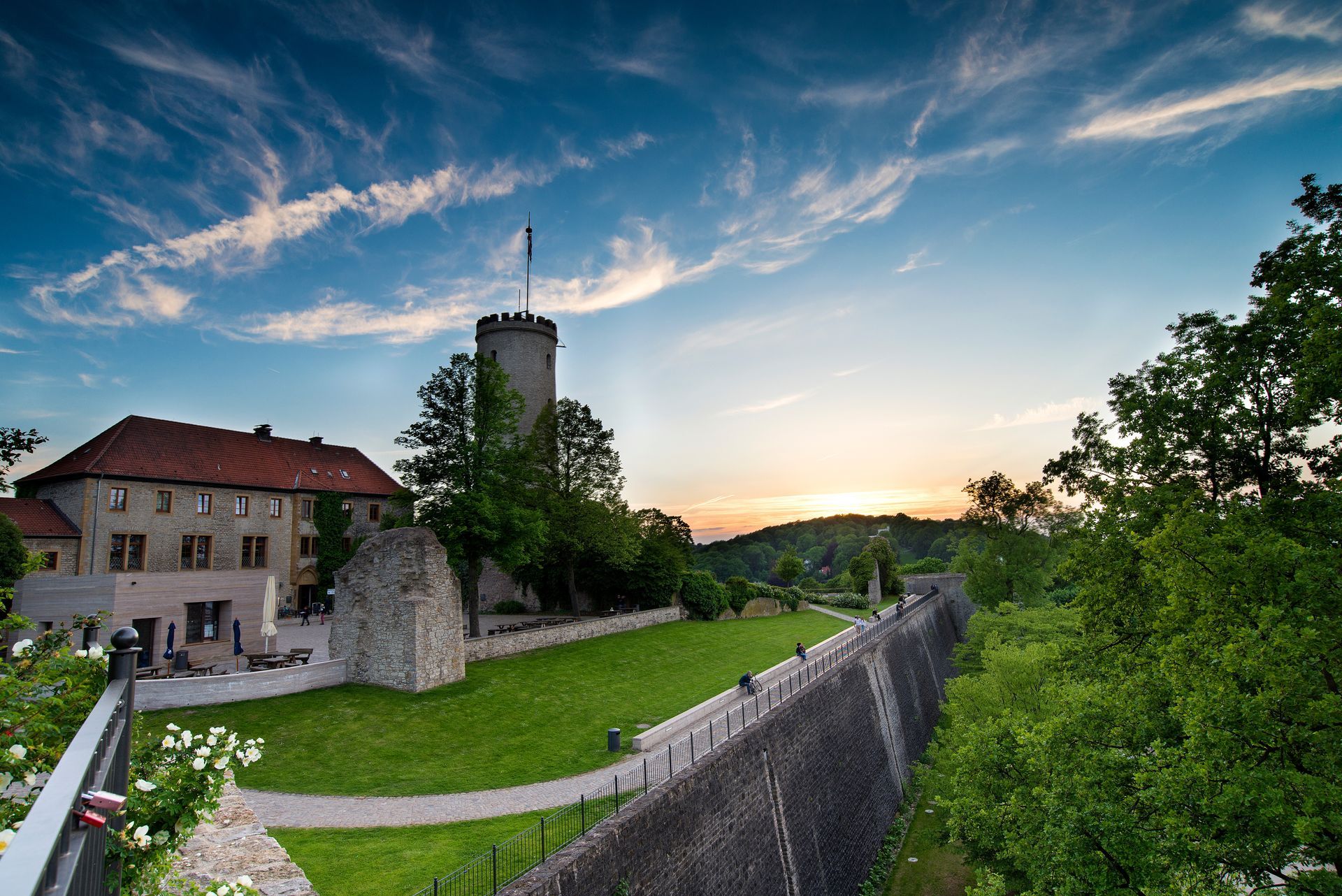 Sunset at Sparrenburg Bielefeld Germany
