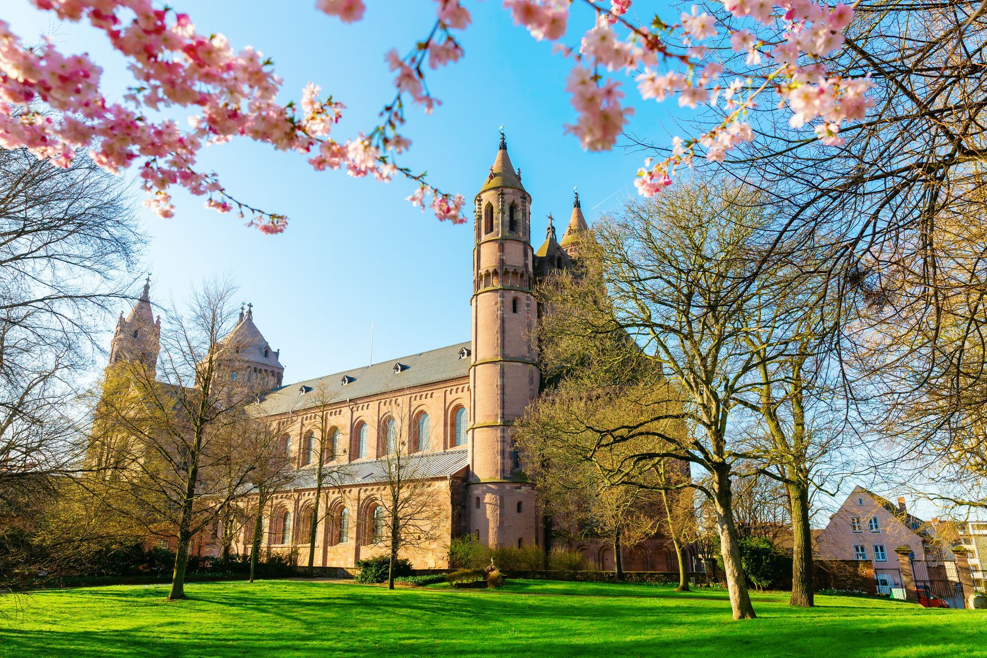 historical Worms Cathedral in Worms, Germany