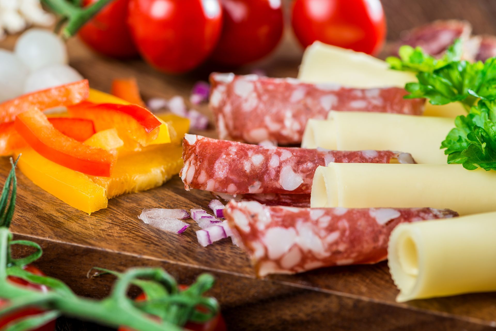Brettljausn - Wurst und Käse Platte - Jause