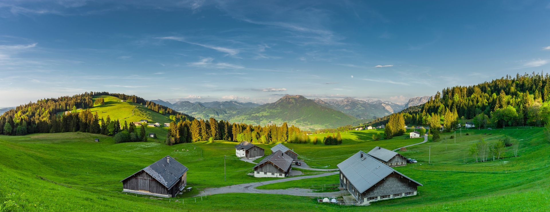 Bregenzer Wald Panorama vom Bödele