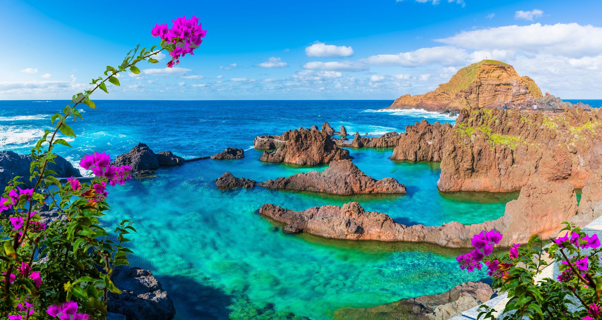 Natural pool at Porto Moniz, Madeira island, Portugal